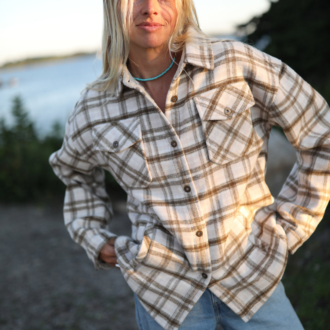 Women's Flannel Shirt Jacket