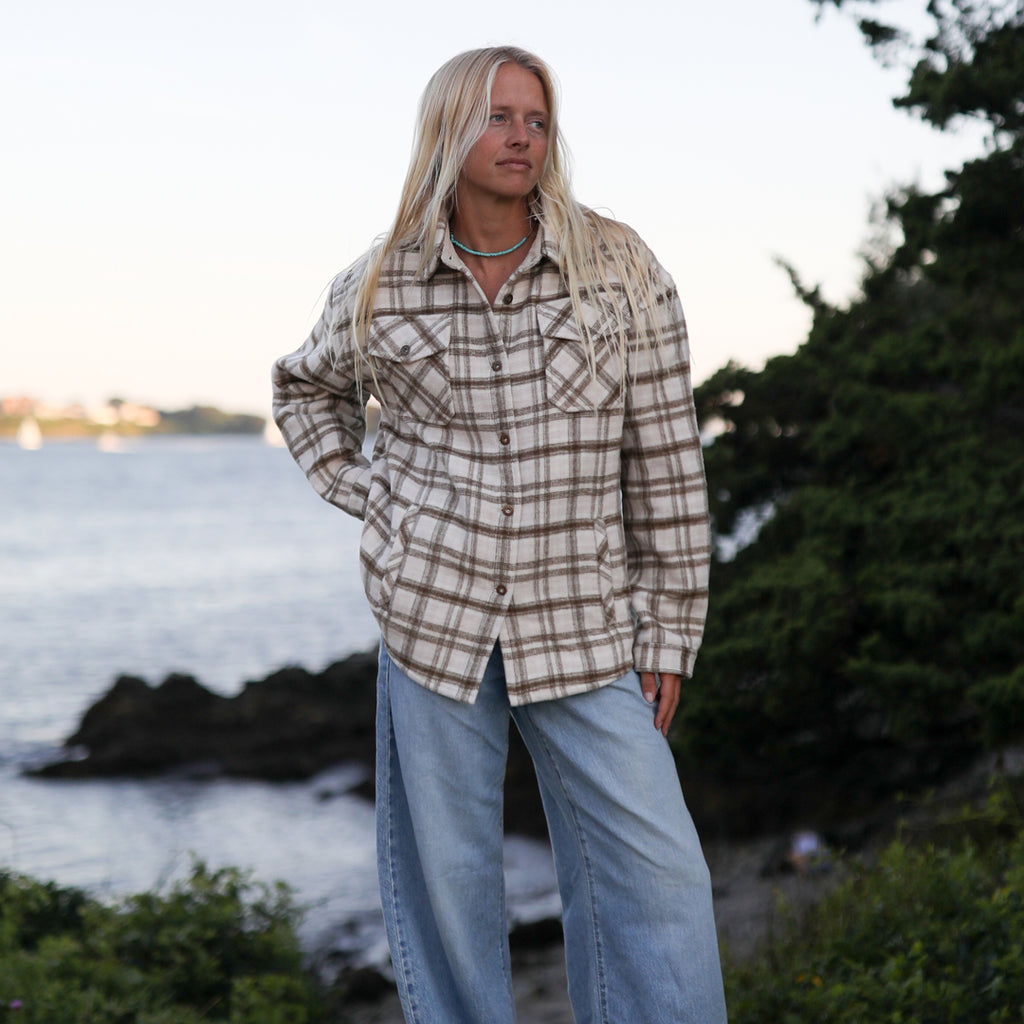 Women's Flannel Shirt Jacket