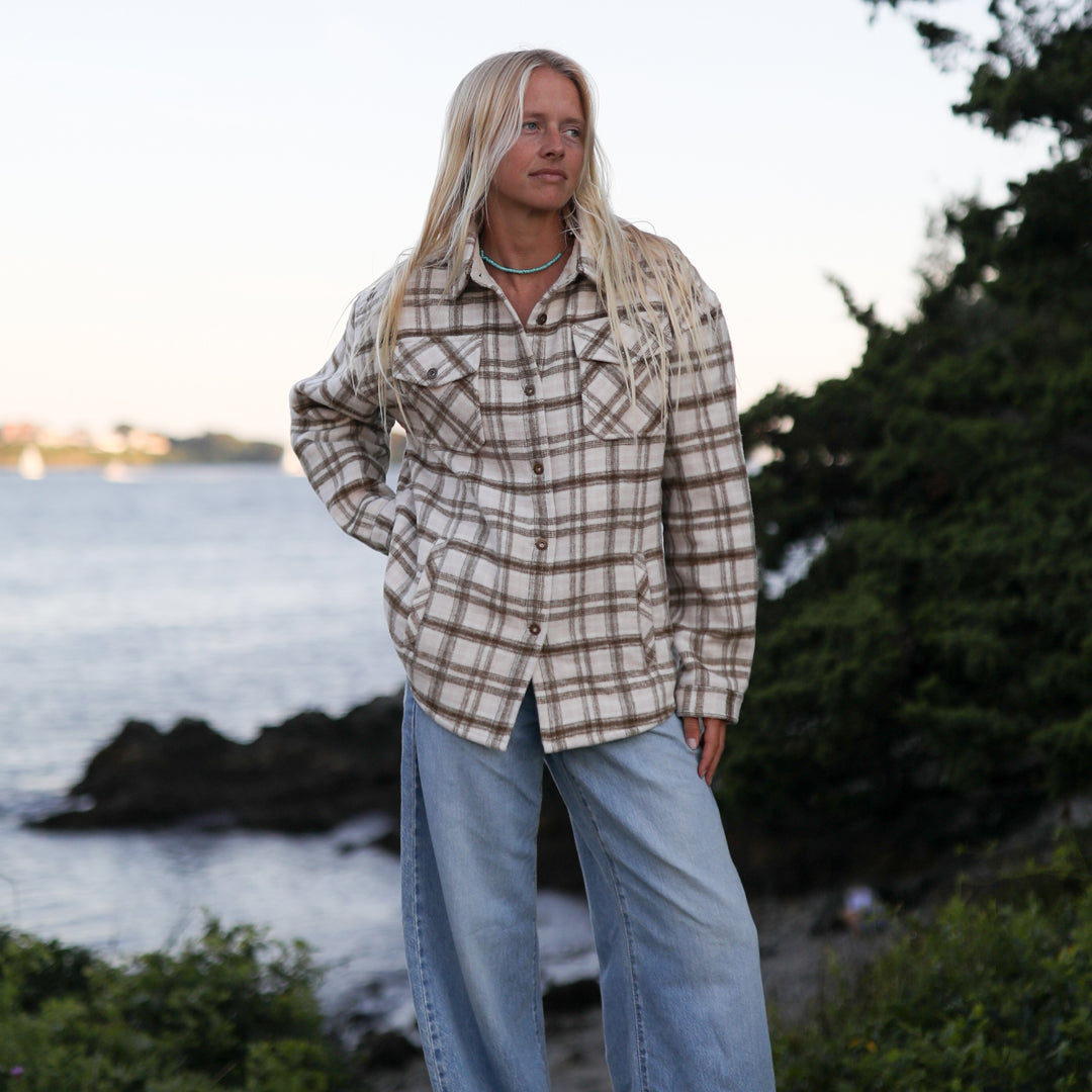 Women's Flannel Shirt Jacket