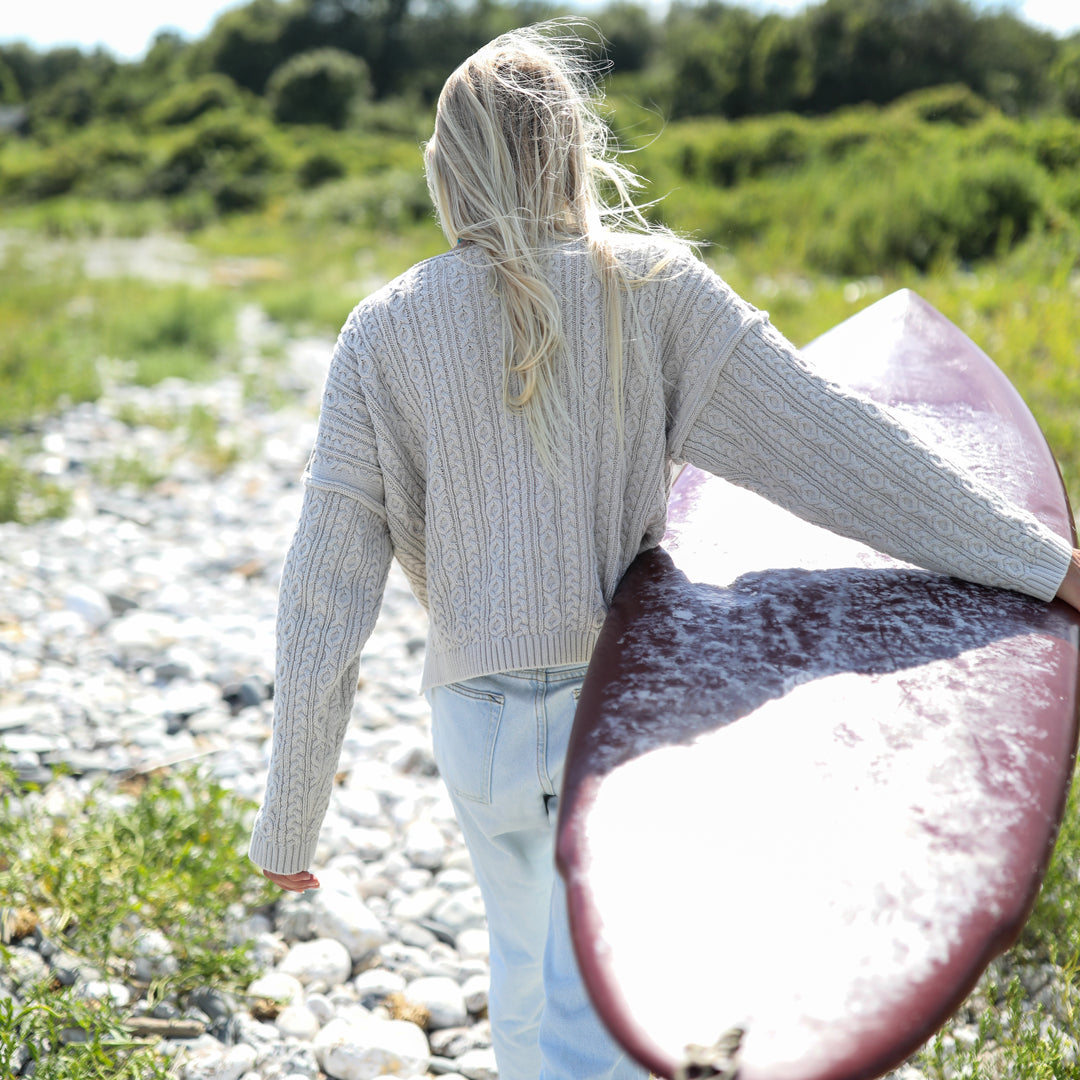 Women's Cable Knit Relaxed Sweater