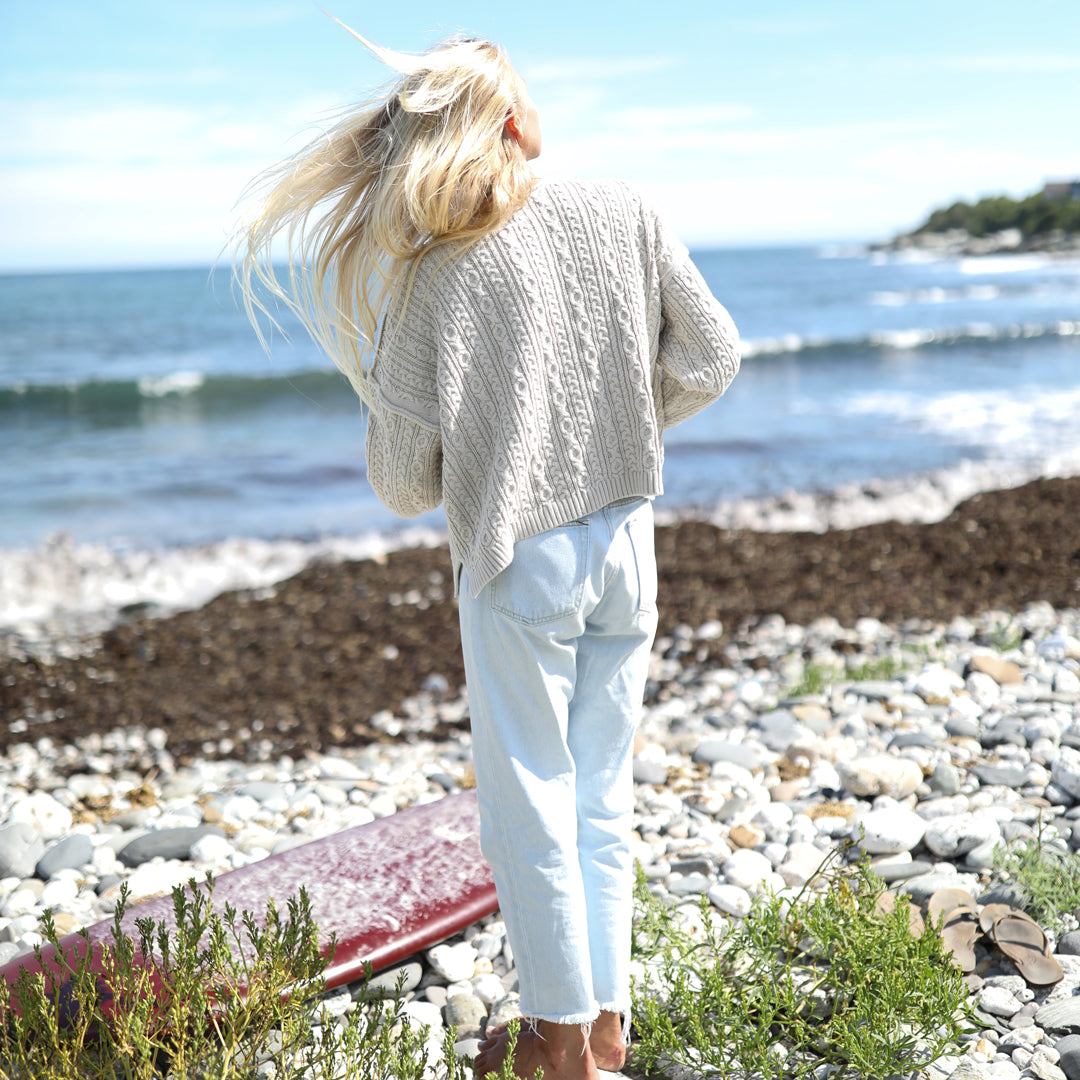 Women's Cable Knit Relaxed Sweater