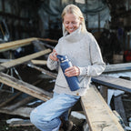 Women's Fisherman Cowl Neck Sweater