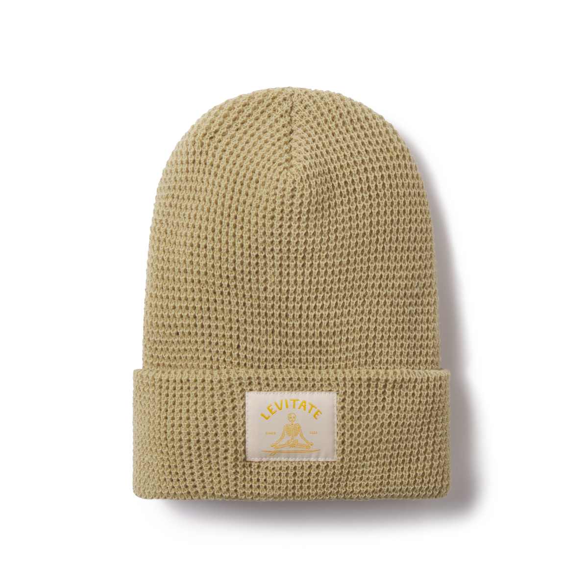 Luxurious Up cycled Cream Beanie with Gold Accent Best Ever Beanie - Cream Fleece Lined – The Pretty Hat main image 3
