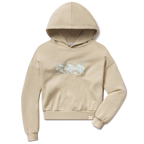 Widespread Kelpy Floral Cropped Hoodie - Levitate
