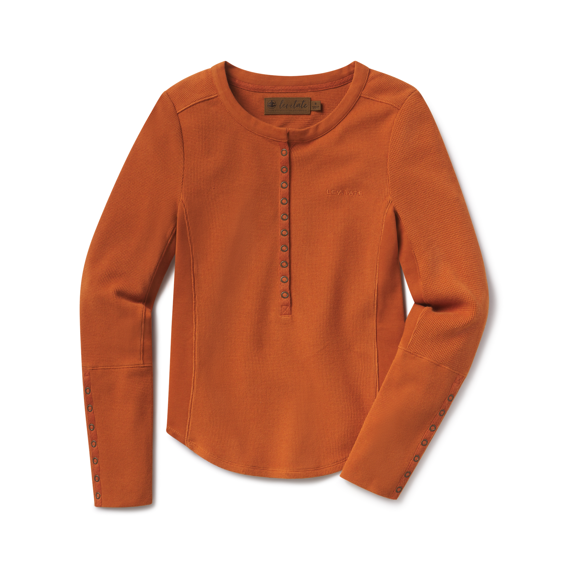 women's waffle thermal shirts