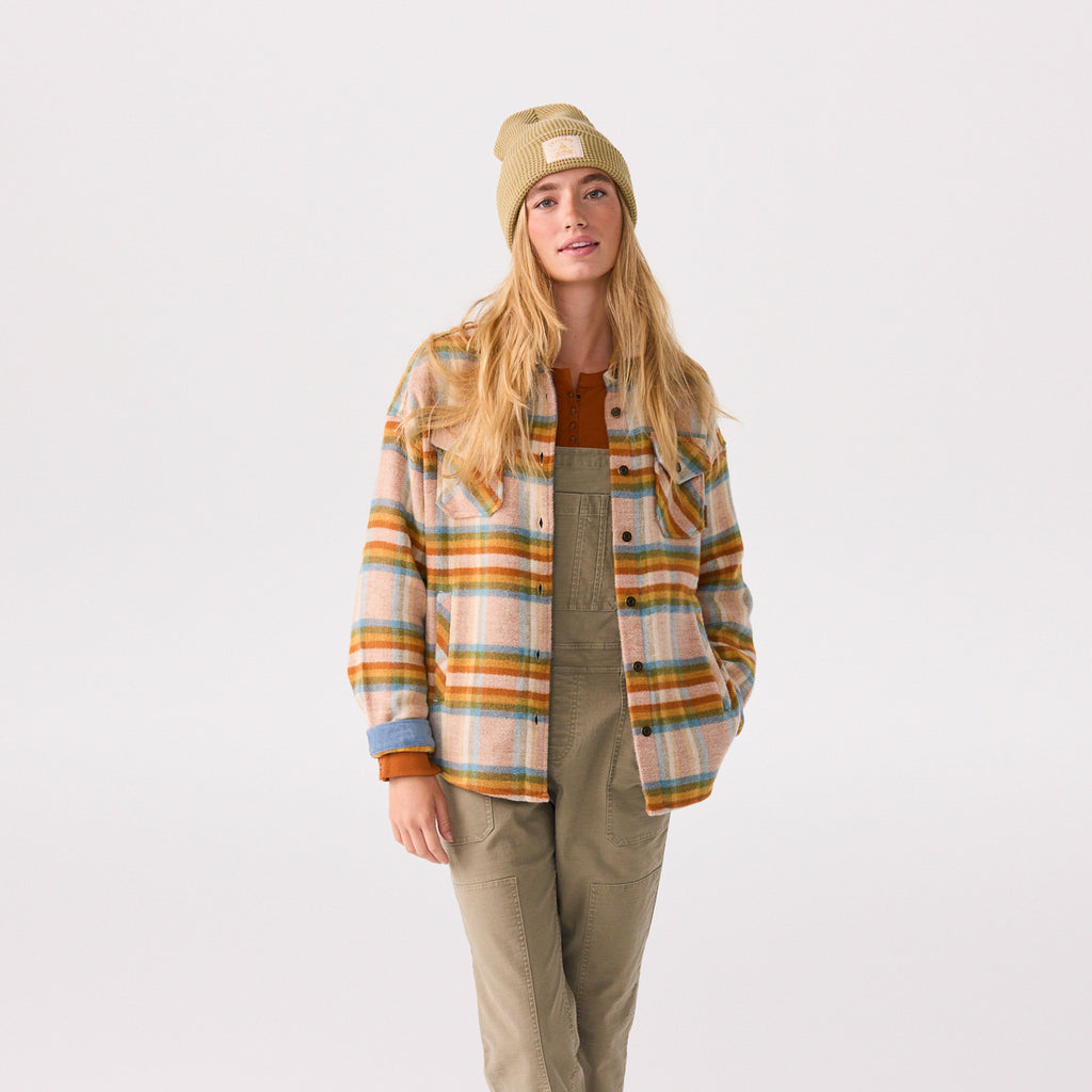 Women's Flannel Shirt Jacket - Levitate