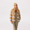 Newport Plaid - Amber - Women's Flannel Shirt Jacket