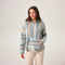 Vertical Baja Stripe - Bay Blue - Women's Golden Hour Sweater