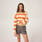 Bold Stripe - Marmalade - Women's Island Sweater
