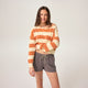 Bold Stripe - Marmalade - Women's Island Sweater