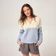 Vintage White/Light Brook - Women's Lace Sweater
