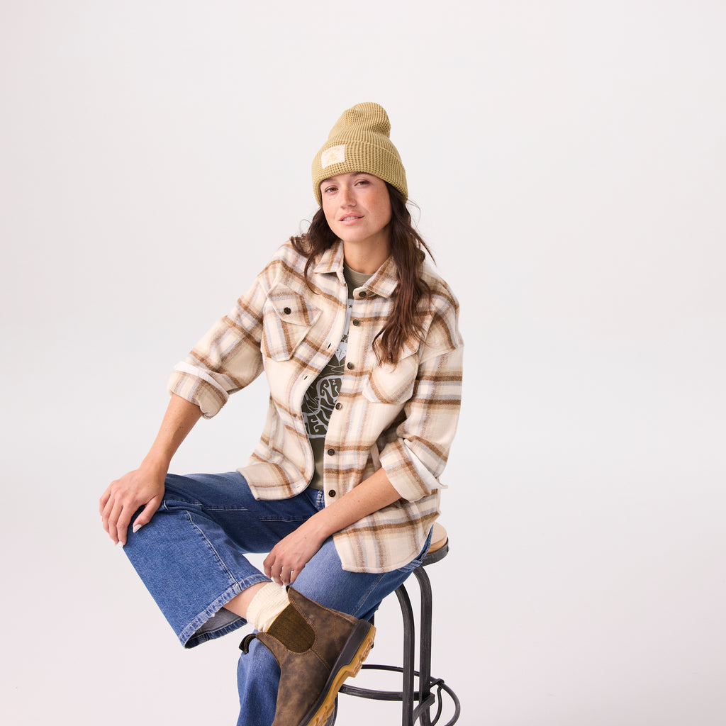 Women's Flannel Shirt Jacket - Levitate
