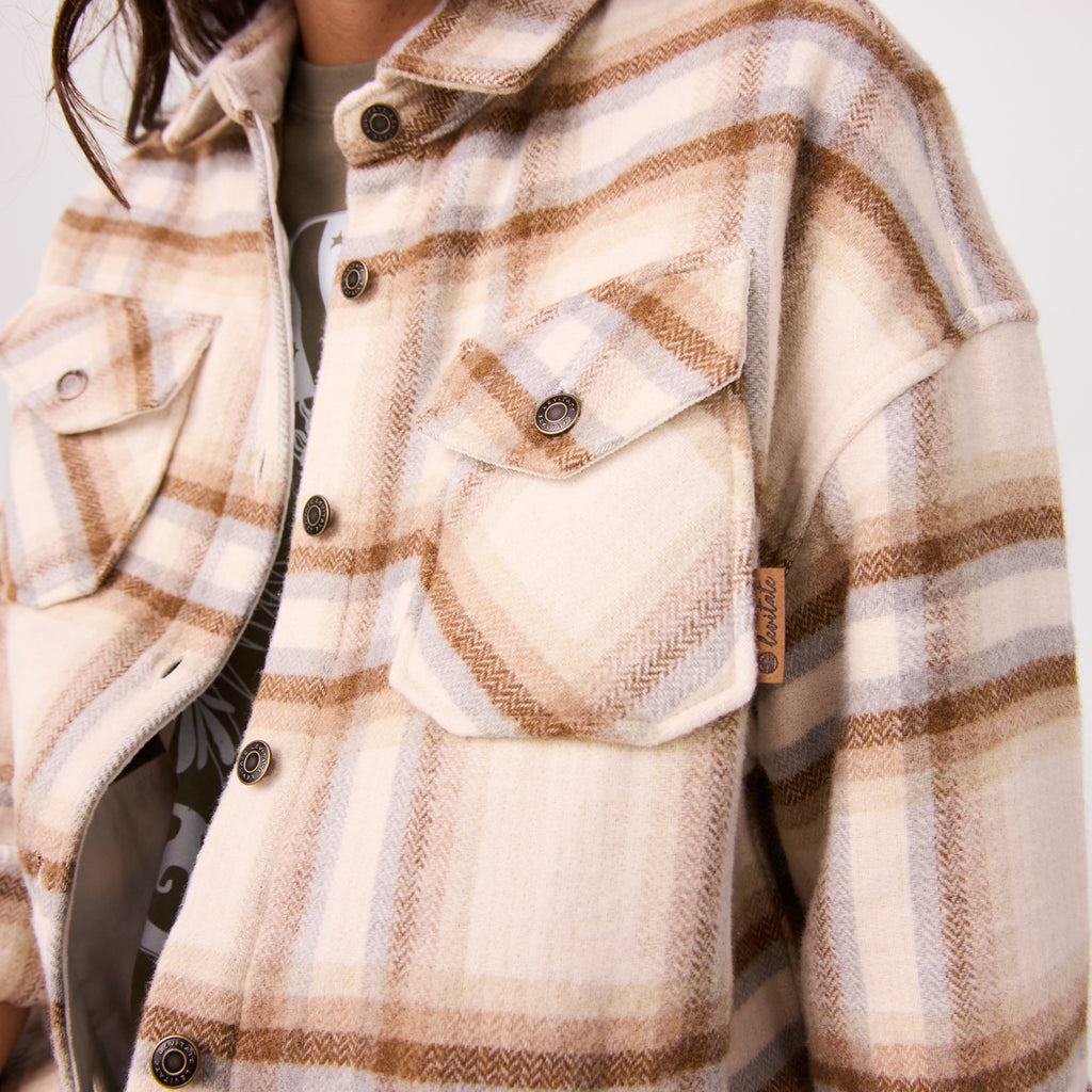 Women's Flannel Shirt Jacket - Levitate