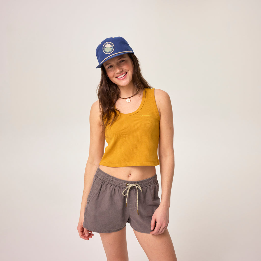 Women's Waffle Thermal Tank - Levitate