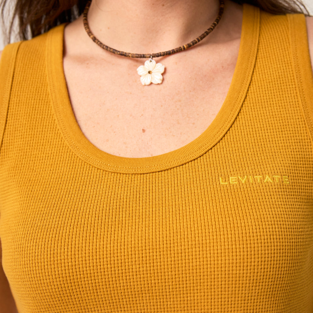 Women's Waffle Thermal Tank - Levitate