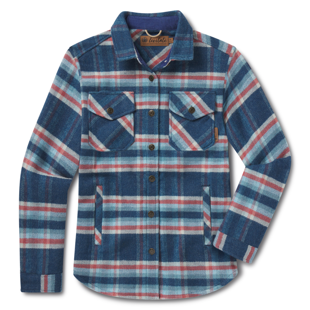 Women's Flannel Shirt Jacket - Levitate