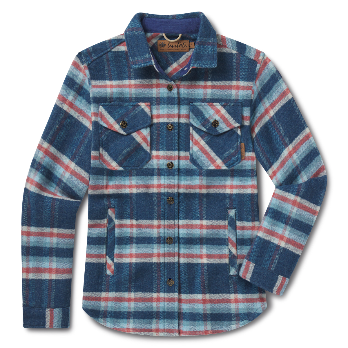 Women's Flannel Shirt Jacket - Levitate