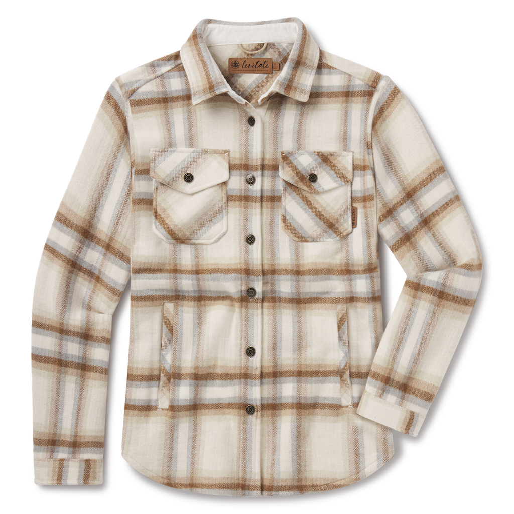 Women's Flannel Shirt Jacket - Levitate