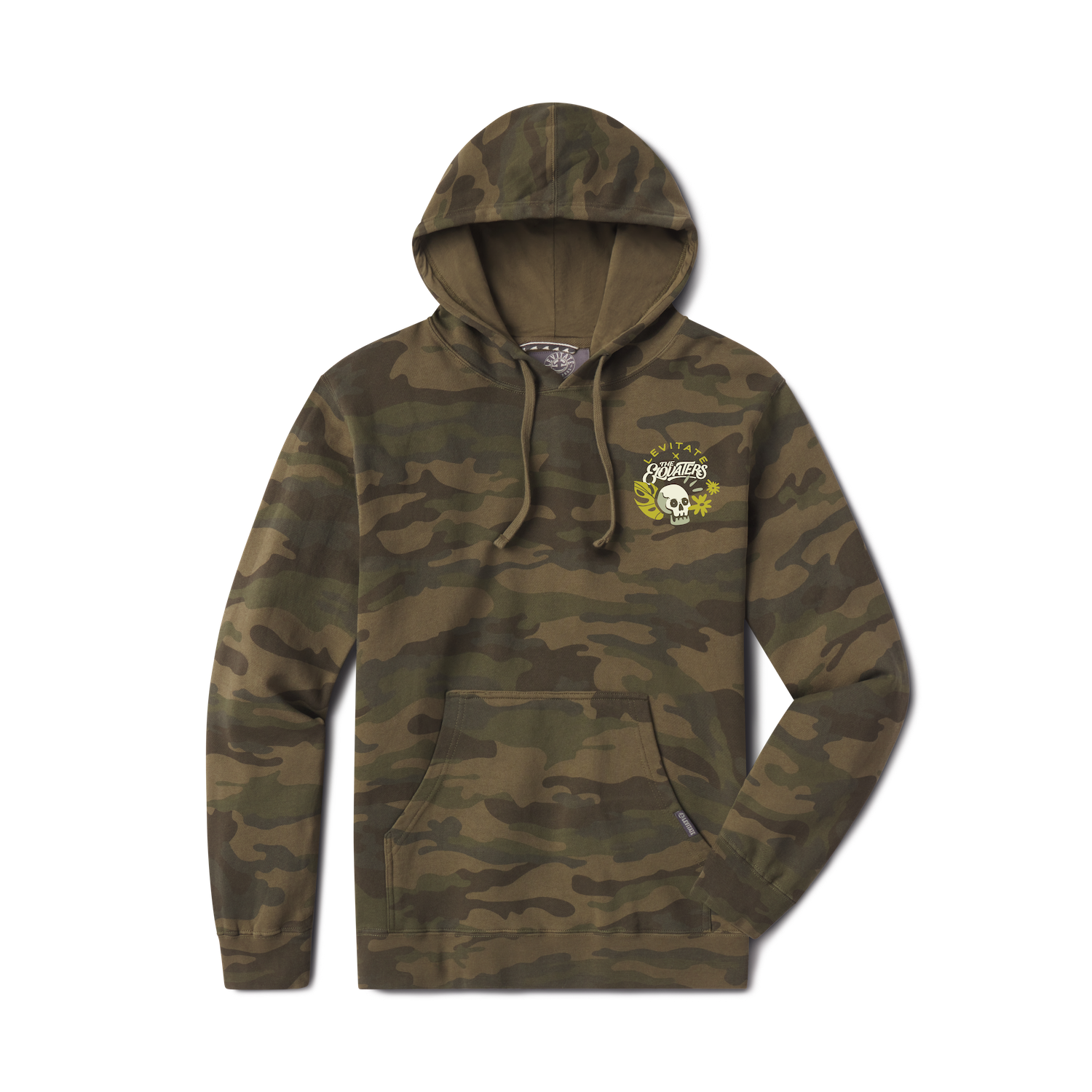 Levitate x Elovaters Camo Skull Hoodie