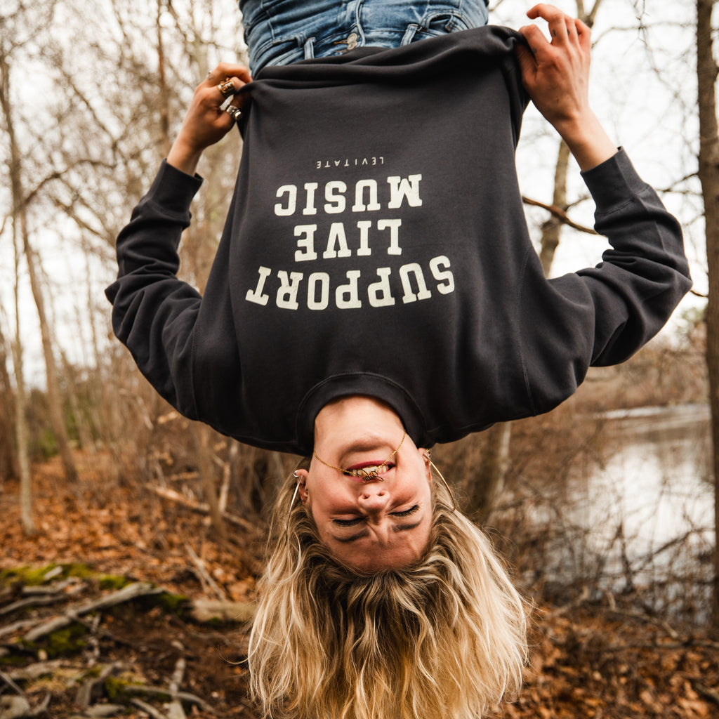 Men's Support Live Music Crewneck