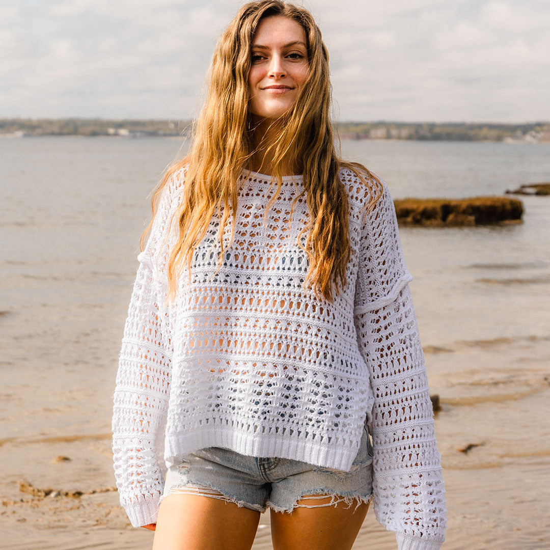 Women's Open Knit Sweater