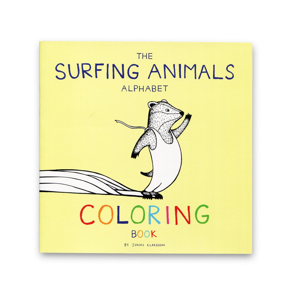 The Surfing Animal Alphabe Coloring Book - Levitate