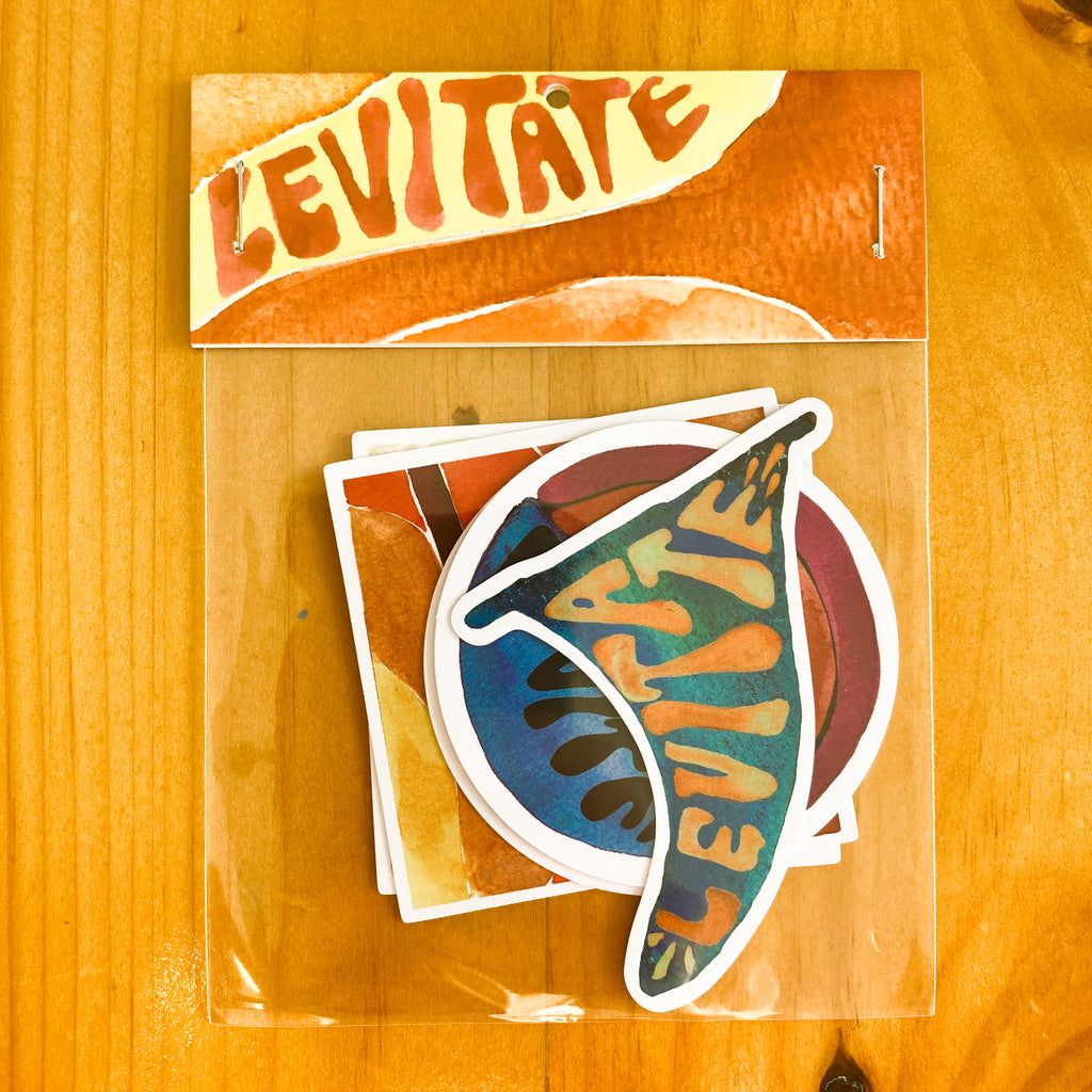Watercolor Sticker Pack - Levitate