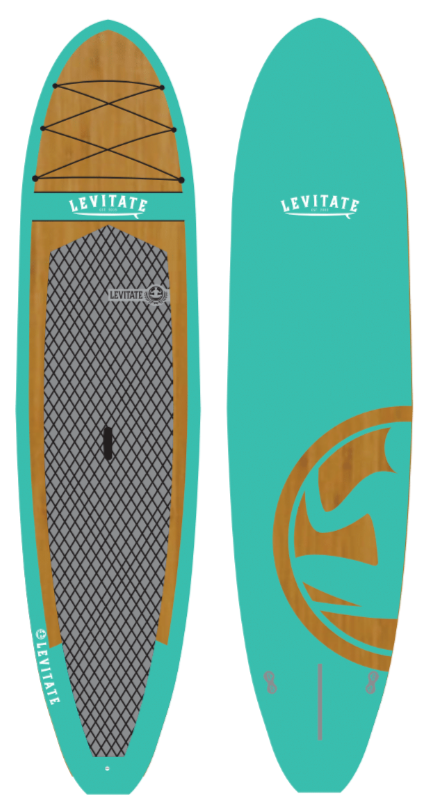 Bamboo Inlay Paddleboard - Agua - Levitate