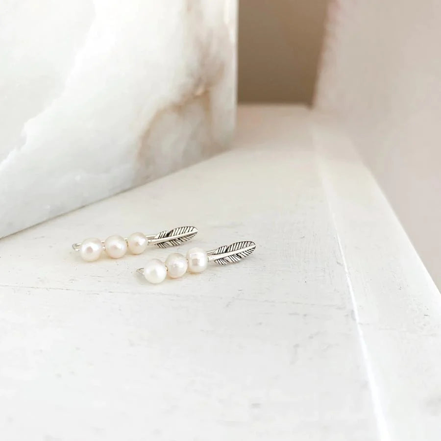 Blue Point Pearl Earrings - Levitate